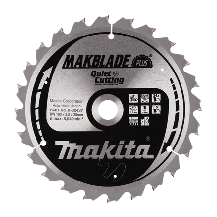LAM TCT ST MAK+ 190/20/24 BOIS MAKITA - B32437