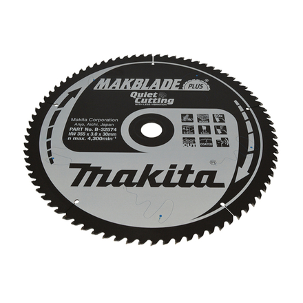 LAM TCT ST MAK+ 355/30/80 BOIS MAKITA - B32574