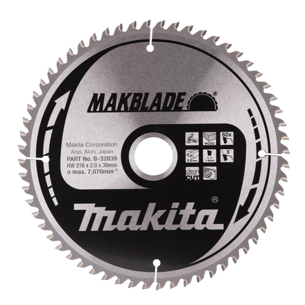 LAM TCT ST MAK 216/30/60 BOIS MAKITA - B32839