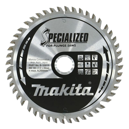 LAM TCT PL SIL 165/20/48 BOIS MAKITA - B33015