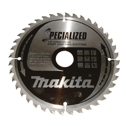 LAM TCT PO 190/30/40 BOISCLOU+ MAKITA - B33180