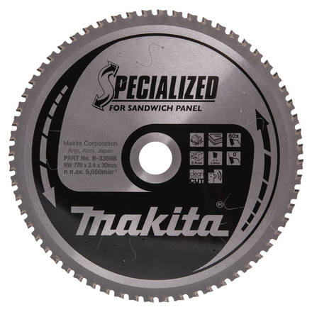 LAM TCT PO 270/0/60 SPE SANDW MAKITA - B33598