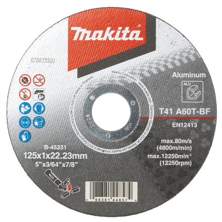 DISQ TRONÇ ALU 125x22,23MM 1,5MM A46NBF92 MAKITA - B45331