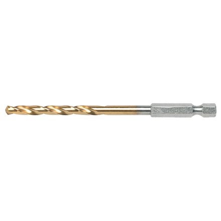 Forets MAKITA courts à métaux HSS titane pour visseuses à chocs 3.2X67 - B50893