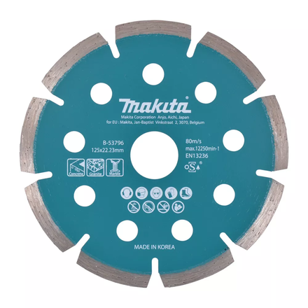 DISQUE DIAMANT FIN MAKITA Ø 125 MM X 1.6MM BÉTON - B-53796