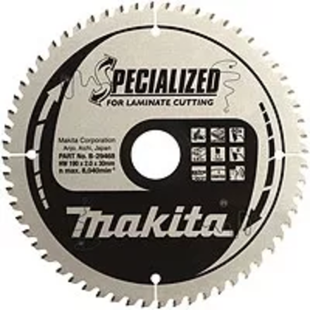 LAME CARBURE MAKITA ''SPECIALIZED'' POUR ALUMINIUM, POUR SCIES RADIALES À BATTERIE DLS600 -B56530