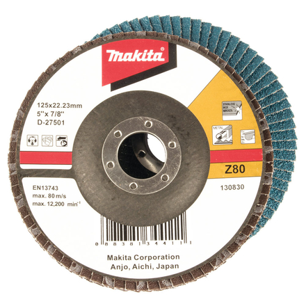 MULTI-DISQUE 125 GR80 MET NOIR MAKITA - D27501
