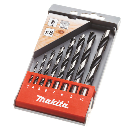 COFFRET 8 FORETS BOIS CYLINDRIQUES MAKITA - D57227