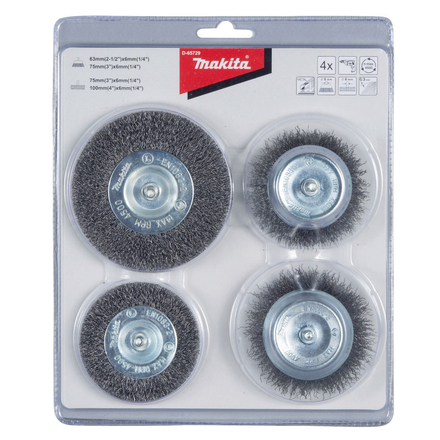 SET 4 BROSSES PERCEUSES MAKITA - D65729