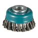BROSSE BOISSEAU X-LOCK 80MM FILS ACIER TORSADÉS MAKITA - D73380