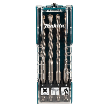 COFFRET 4 FORETS SDS-PLUS 2T ECO (4 PCS) 6/8/10/12 MAKITA - D74756