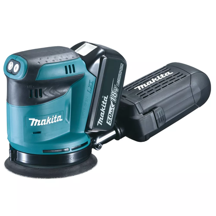 PONCEUSE EXCENTRIQUE MAKITA LXT 18 V LI-ION 5 AH Ø 125 MM - DBO180RTJ