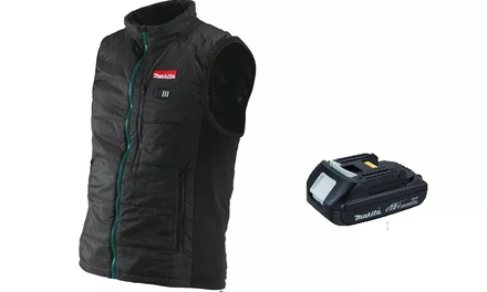 BLOUSON CHAUFFANT MAKITA 14,4 / 18 V LI-ION + 1 BATTERIE- DCV200Z-P