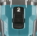 Perceuse visseuse MAKITA 40 V max Li-Ion XGT Ø 13 mm (Produit seul) - DF001GZ01