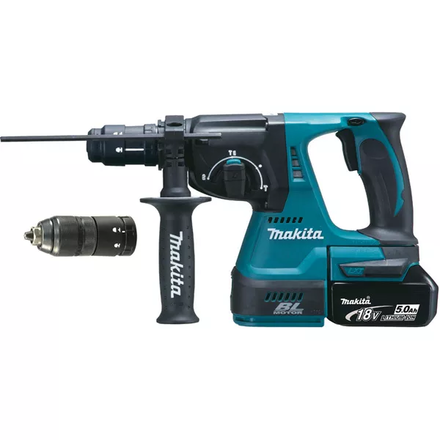 Perfo-burineur SDS-Plus MAKITA 18 V Li-Ion 5 Ah 24 mm en coffret MAK-PAC- DHR243RTJ