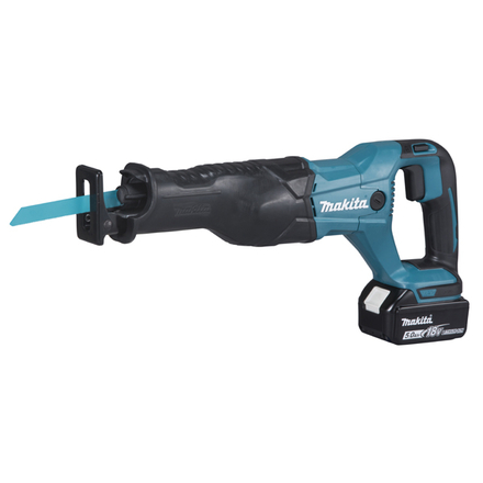 Scie récipro MAKITA 18 V Li-Ion 5 Ah + 2 Batteries BL1850N + Chargeur + Coffret MAK PAC- DJR186RTE