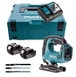 SCIE SAUTEUSE MAKITA 18V AVEC BATTERIES 5 AH + LAMES -DJV182RTJ