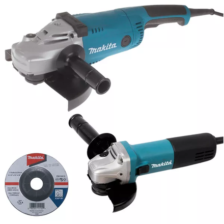 Ensemble de 2 meuleuses MAKITA 9558HNRG 840W + GA9020 2200W - DK0053G