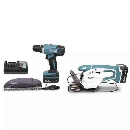 ENSEMBLE DE 2 MACHINES MAKITA 14,4 V LI-ION 1,3 AH (DF347D + UM165D) - DK14004X1