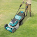 Tondeuse auto-tractée MAKITA 36 V 2 x 18 V Li-Ion 5 Ah (2 batteries) - DLM462PT2