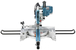 Scie radiale Makita Ø 190 mm 36 V sans batterie DLS714NZ