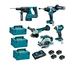 Pack de 5 machines 18V Li-Ion 5 Ah Pro MAKITA - DLX5090PTJ