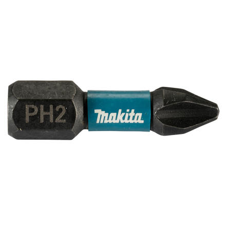 PACK EMBOUT IMPACT BLACK PH2 25MM 25PCS MAKITA - E12360