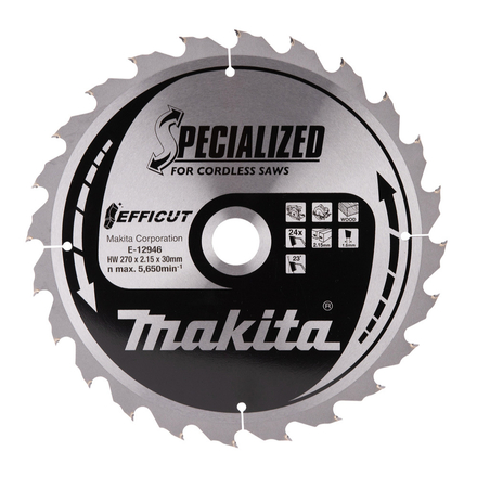LAME CARB EFFICUT 270X30MM 24D MAKITA - E12946