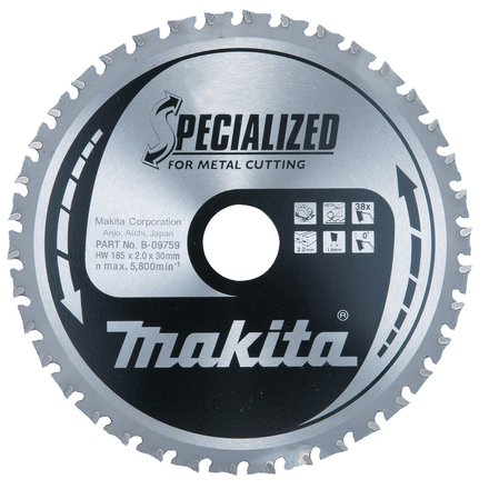 LAME CARB TOLES MINCES EFFICUT 185X30MM 38D MAKITA - E14299