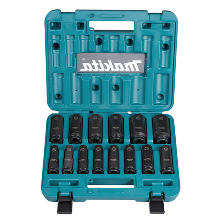 COFFRET 14 DOUILLES 1/2'' MAKITA - E16586