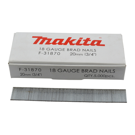 CLOUS BRADS 18GA 20MM (5000 PCS) MAKITA - F31870