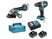 Pack MAKITA 2 machines 18V visseuse DDF484RGJ + meuleuse Ø125 mm DGA504Z 2 batteries 6Ah + chargeur LOT0263  