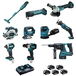 Pack 10 machines MAKITA BL1850B 18V batteries 5Ah DLX1011PTJ - LOT0309