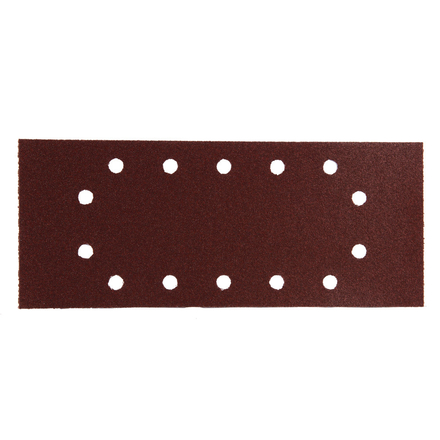 MAKITA-10 Feuilles rectangulaires abrasives 115x280 mm - 5 + 5 + 2 + 2 trous-P330090-80