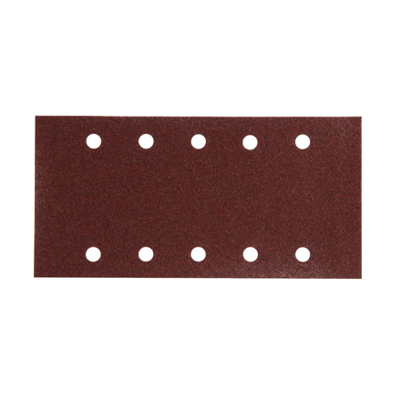 FEUILLE RECT 5+5 BOIS/MÉT 115X229MM G60 (X10) MAKITA - P33180
