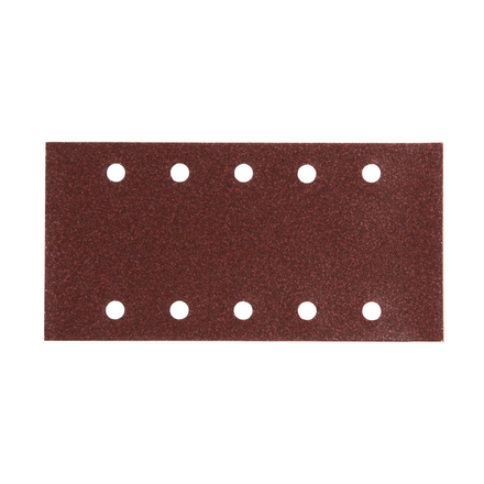 FEUILLE RECT 5+5 BOIS/MÉT 115X229MM G80 (X10) MAKITA - P33196