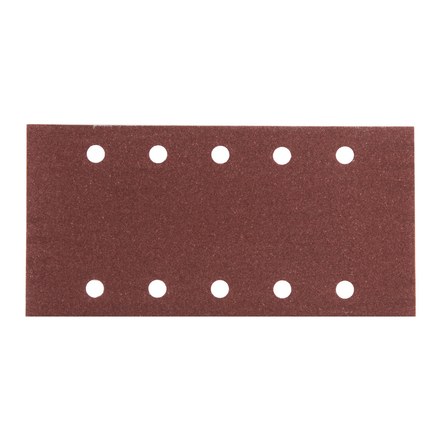 FEUILLE RECT 5+5 BOIS/MÉT 115X229MM G150 (X10) MAKITA - P33227