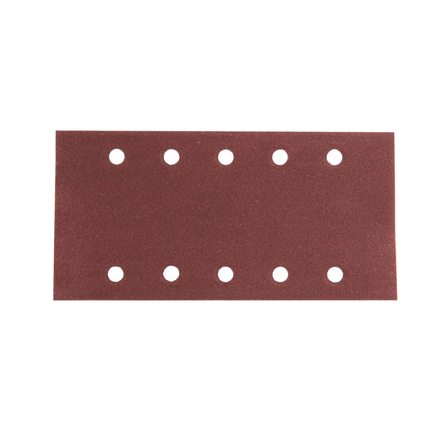 FEUILLE RECT 5+5 BOIS/MÉT 115X229MM G180 (X10) MAKITA - P33233