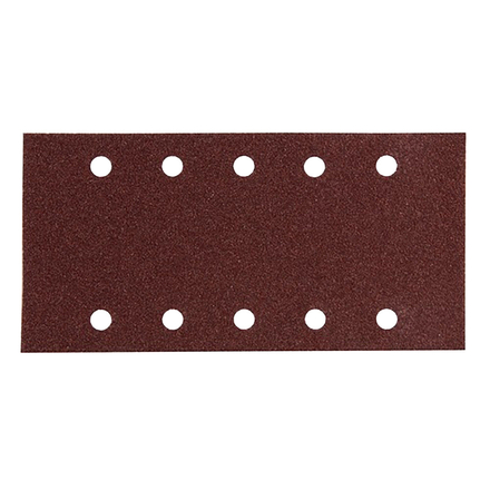 FEUILLE RECT 5+5 BOIS/MÉT 115X229MM G240 (X10) MAKITA - P33249