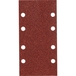 10 FEUILLES RECTANGULAIRES MAKITA ABRASIVES 93X185 MM GRAIN 150 - 4 + 4 TROUS - AUTO-AGRIPPANT-P318710-150