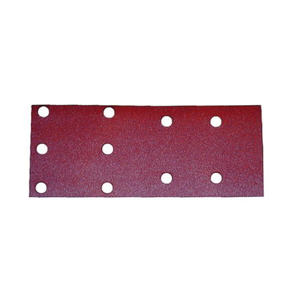 10 FEUILLES RECTANGULAIRES MAKITA ABRASIVES 100X240 MM GRAIN 40 - 6 + 4 TROUS-P428680-40
