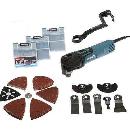 Découpeur-ponceur multifonctions MAKITA 320 W + kit d'accessoires + coffret Mak Pac- TM3010CX3J