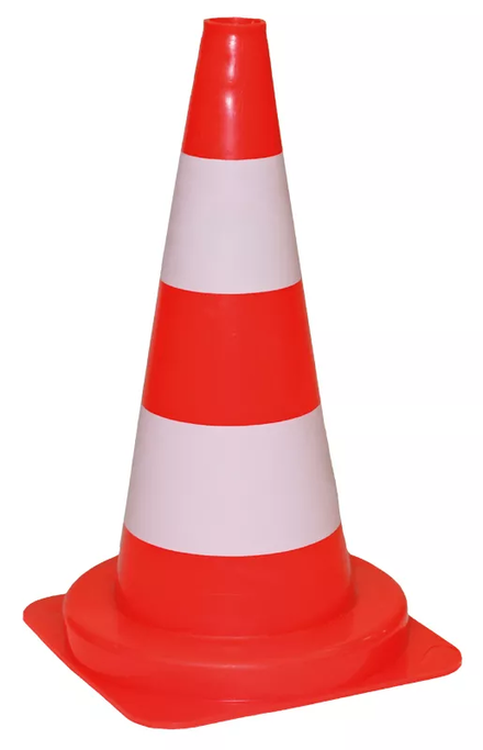 CONE PLASTIQUE 50CM 1,1 KG NADIA SIGNALISATION - 201599