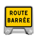 PANNEAU DE SIGNALISATION MISTRAL KC1 ROUTE BARREE 800MM T1 N002201902NADIA SIGNALISATION