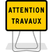 PANNEAU DE SIGNALISATION KC1 ATTENTION TRAVAUX 800X600MM CLASSE 1 KC122P800X600CLT NADIA
