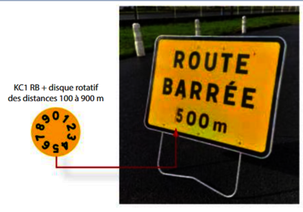 PANNEAU KC1 ROUTE BARREE 800X600 DISQ T1 - NADIA SIGNALISATION - 1004366