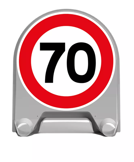 PANNEAU DE SIGNALISATION MISTRAL BK14 LIMITATION 70km/h 850M N002201805M T1 NADIA SIGNALISATION