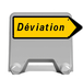 PANNEAU MISTRAL KD22 DEVIAT 950x300 T1 NADIA SIGNALISATION N002201995