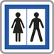 Panneau carré Toilettes ouvertes au public 500 Ecolign CE12 cl1 - NADIA SIGNALISATION - 1011012