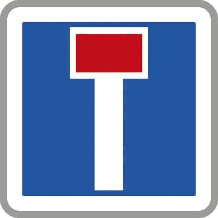 Panneau carré Impasse 500 Ecolign C13a cl1 - NADIA SIGNALISATION - 1011029